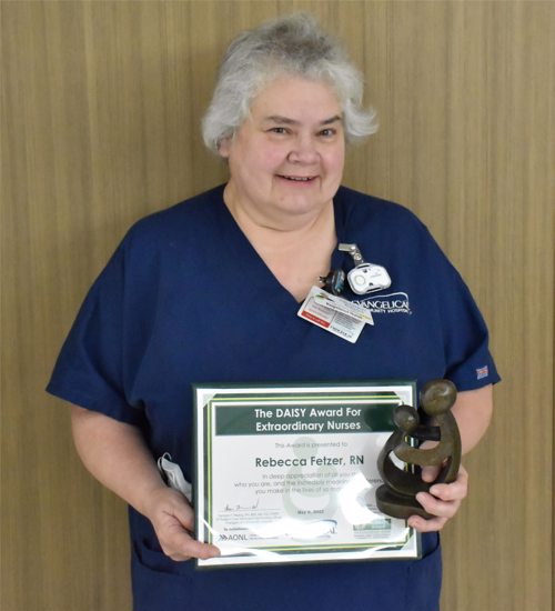 Evangelical Community Hospital Awards DAISY Honor for Nursing Excellence to Rebecca Fetzer, RN